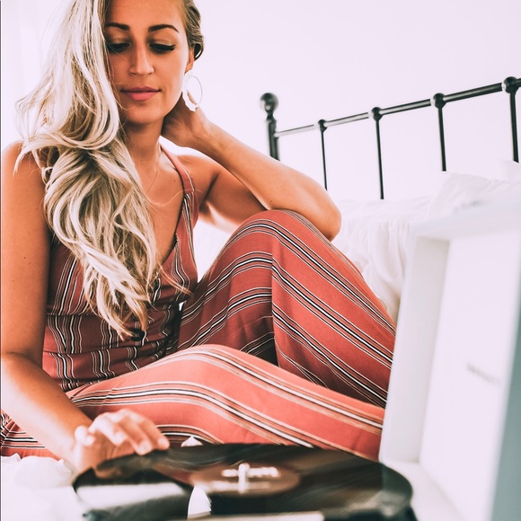 Striped Jumpsuit - Picture 2 of 2